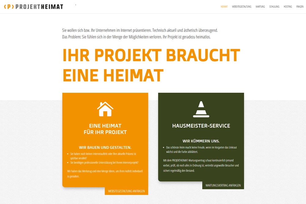 zur Website projektheimat.de